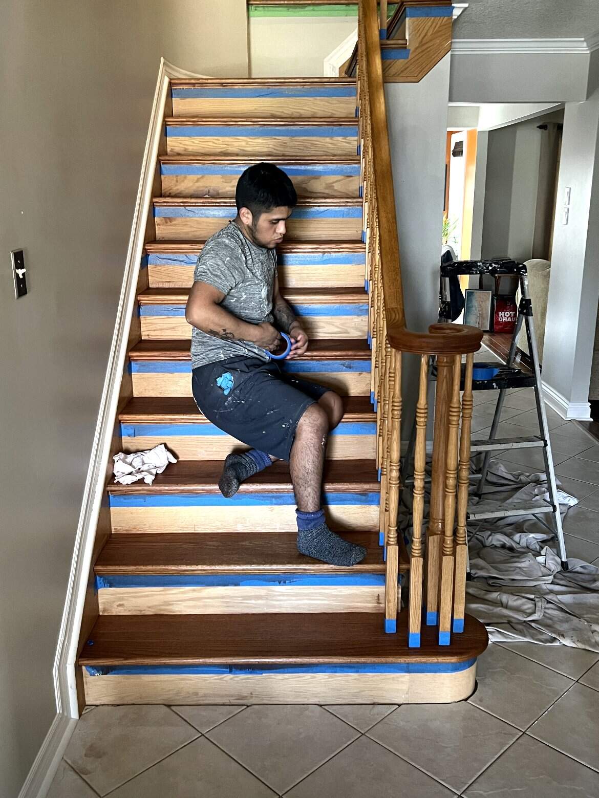 Before Expert Stair Painting