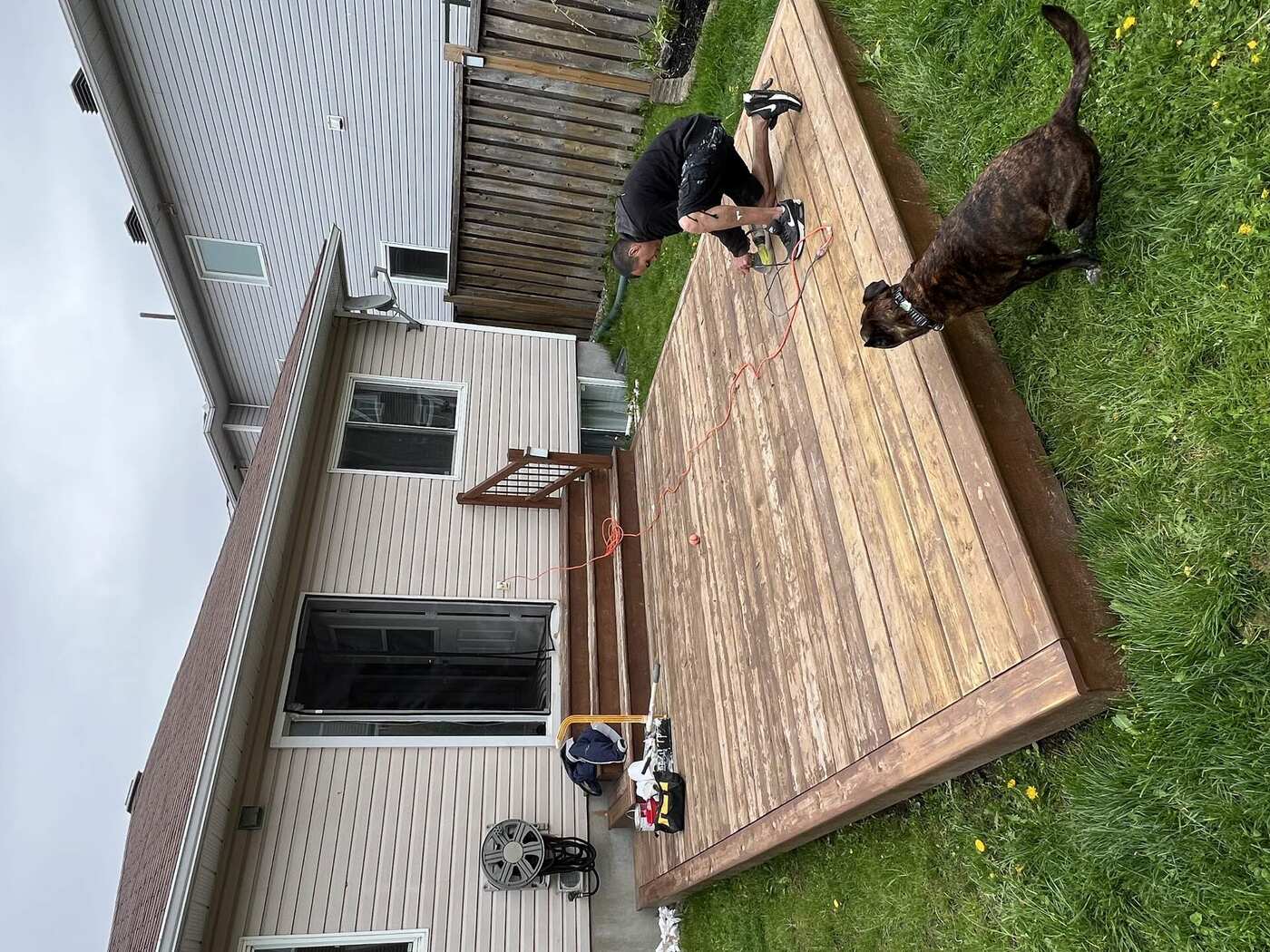 Before Professional Deck Finishing